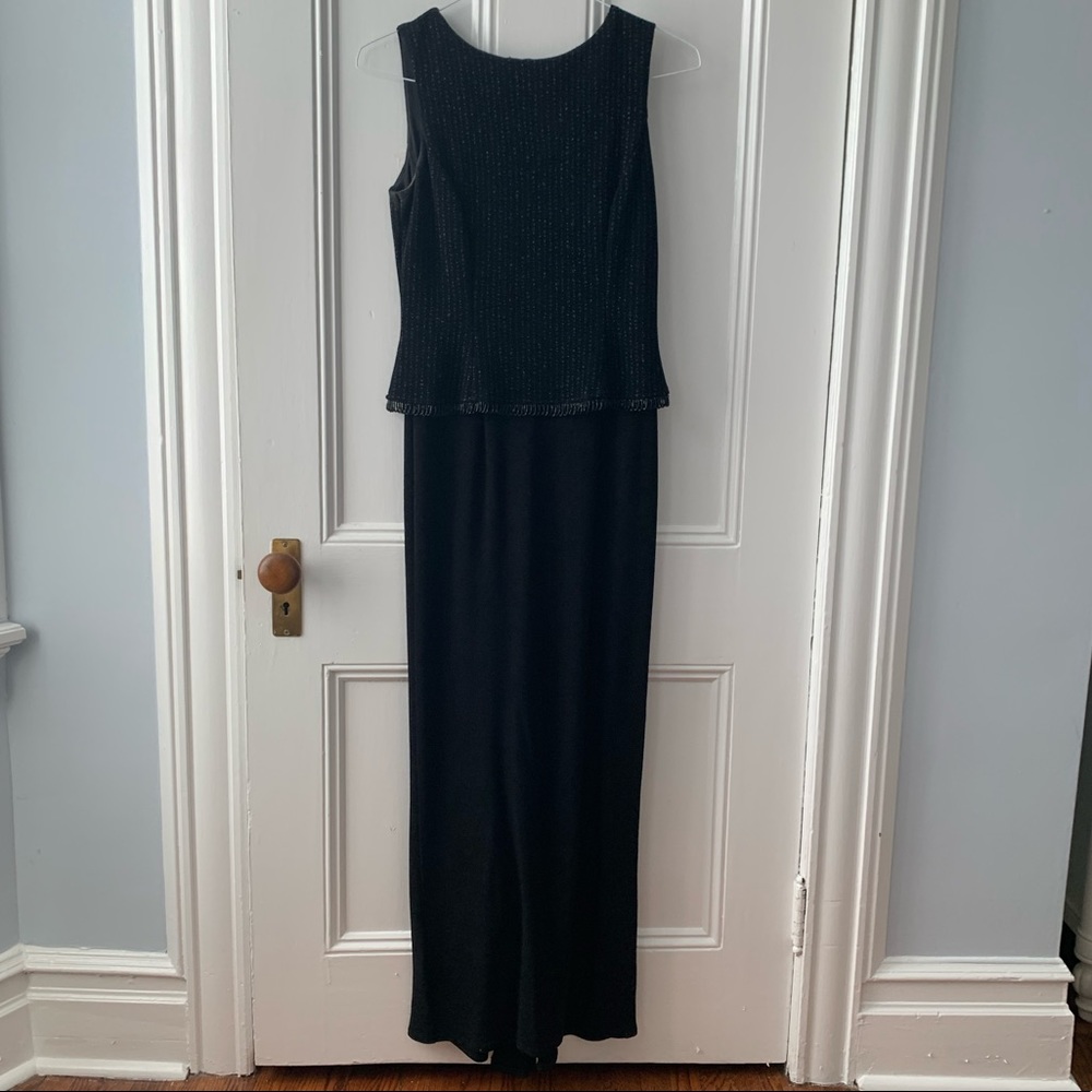 Scott McClintock Sparkly Bodice Gown in Black